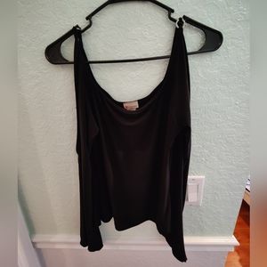 Black top, cut out shoulder
